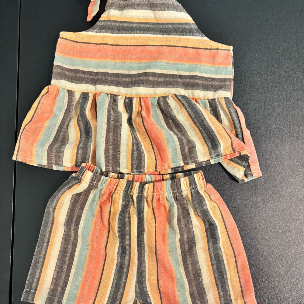 Striped girls set